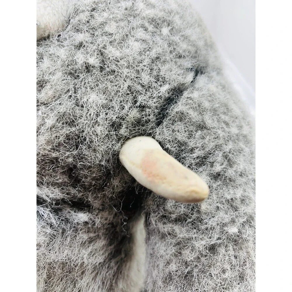 BUILD A BEAR VINTAGE 1997 PLUSH GREY ELEPHANT W/ TUSKS 17